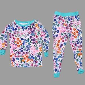 Little Sleepies 2 Piece Pajamas | Toddler Girl | 12-18 Months | Like New